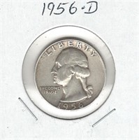 1956-D U.S. Silver Washington Quarter