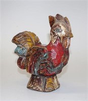 Spanish painted timber rooster