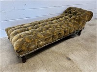 Vtg. Upholstered Chaise Lounge