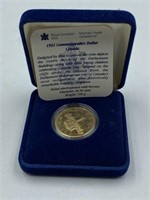 CANADA 1992 PROOF COMMERATIVE LOONIE IN CASE