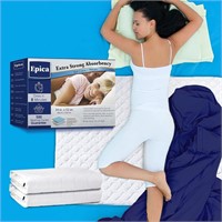 Quilted Waterproof Bed Pad 34'x52' 2Pack