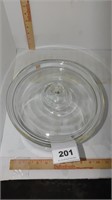 Pyrex clear glass large candy jar