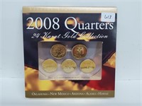 2008 24KT Gold Quarter Collection