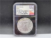 2017 AMERICAN SILVER EAGLE NGC MS70 EARLY RELEASE