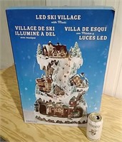 LED Ski Village With Music