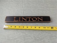 Wood Linton Sign (12" x 2")