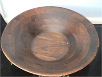 Large Round Wooden Bowl