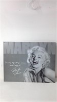 Vintage Tin Sign Marilyn Monroe U15E