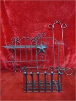 (3)Wrought iron shelve/ racks.