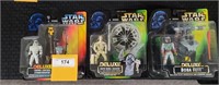 3 NIB STAR WARS POWER OF THE FORCE DELUXE FIGURES