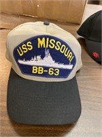 USS Missouri BB 63 hat