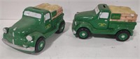 (BD) John Deere Moline Ill ceramic truck banks