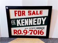 REAL ESTATE SIGN - FRANK KENNEDY