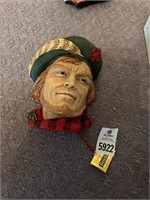 Bosson Head Rob Roy Chalkware Wall Hanging