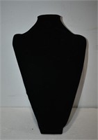 Large Velvet Neck Bust Jewelry Stand