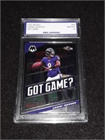 Lamar Jackson 2020 Mosaic GEM MT 10 Baltimore Rave