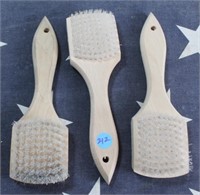 Wood Handled Brushes (3)