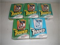 TOPPS Traded Baseball Cards New unopened 5 Boxes