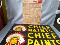 Vintage advertising- 2 chief paints 1-