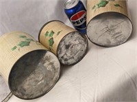 Vintage Decoware Metal Canister Set