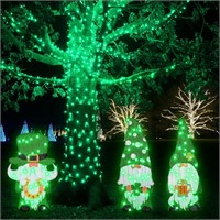 St. Patrick's 3Pcs Gnomes Lighted 24x20In