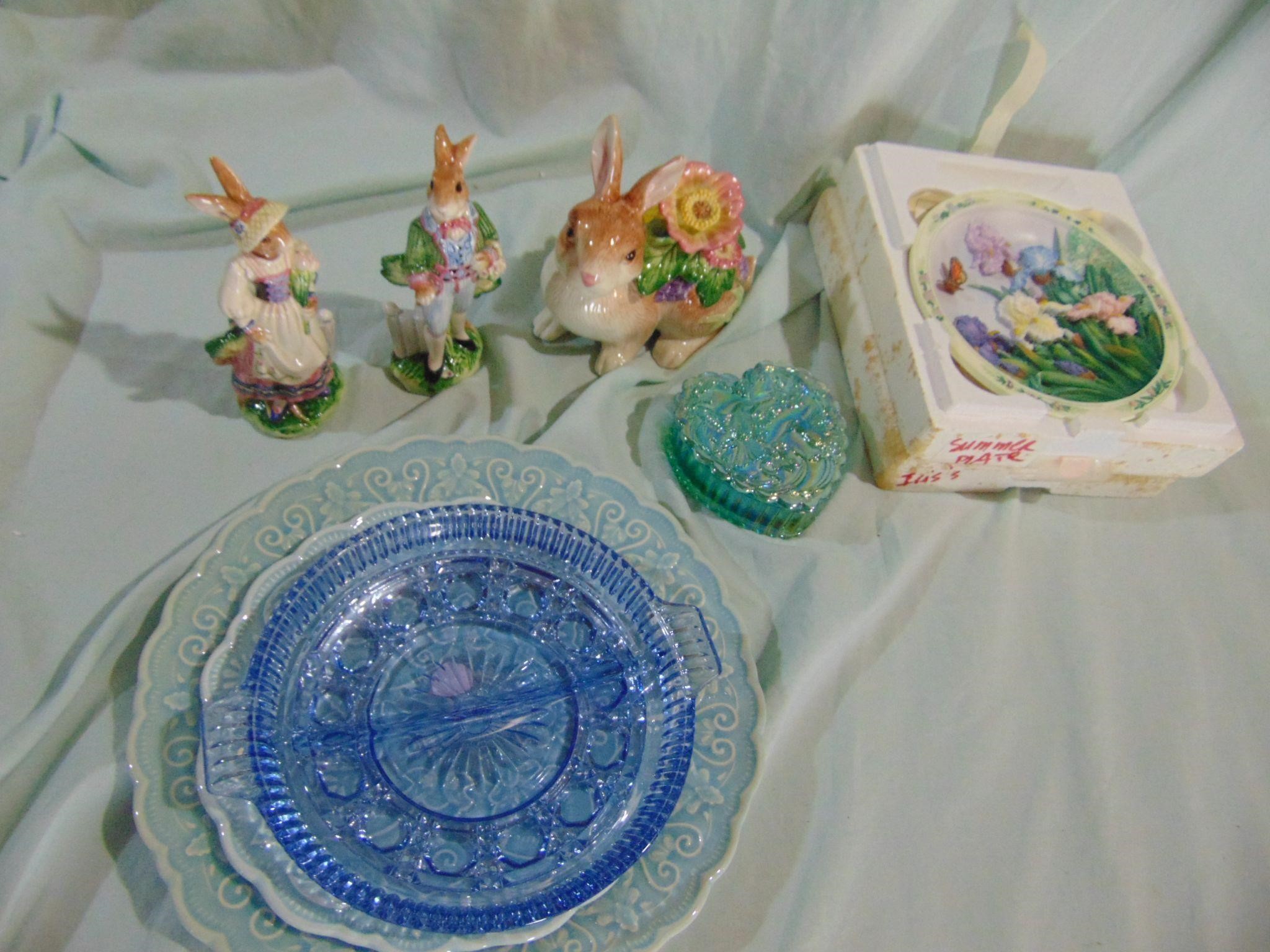 Misc Decorative Plates, Figurines and Trinket Box