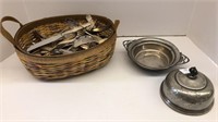 Assortment of vintage utensils and (1) vintage