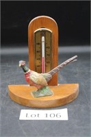 Taylor Pheasant Figure Desk Thermometer