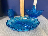 Vintage Blue Glass