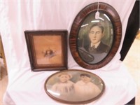 3PC FRAMED FAMILY PHOTOS 24"T X 16"W LARGEST