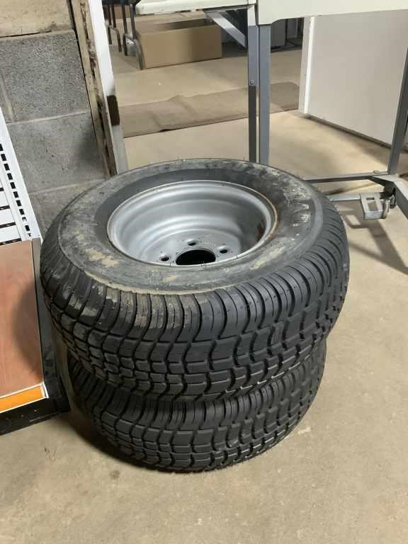 Set of 205/65-10 trailer tires on rims