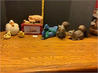 Ducks Pigs & Squirrels Figurines
