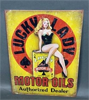 Motor Oil Metal Sign