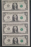 2009 Series US $1 Bank Notes Not Cut With
