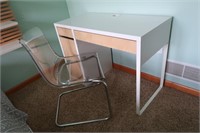 IKEA Computer Desk w/Acrylic Office Cair