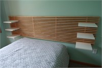 IKEA Hangining Headboard w/Shelves