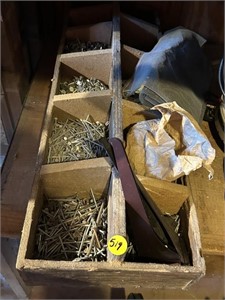 Wooden Organizer Full of Nails  (Shed 2)