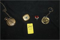 POCKET WATCH AND PIN LOT