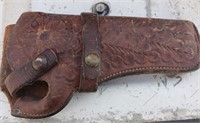 Leather holster and TWO ammo belts