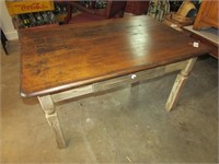 Refinished Vintage Bakers Gaming Table Repurposed