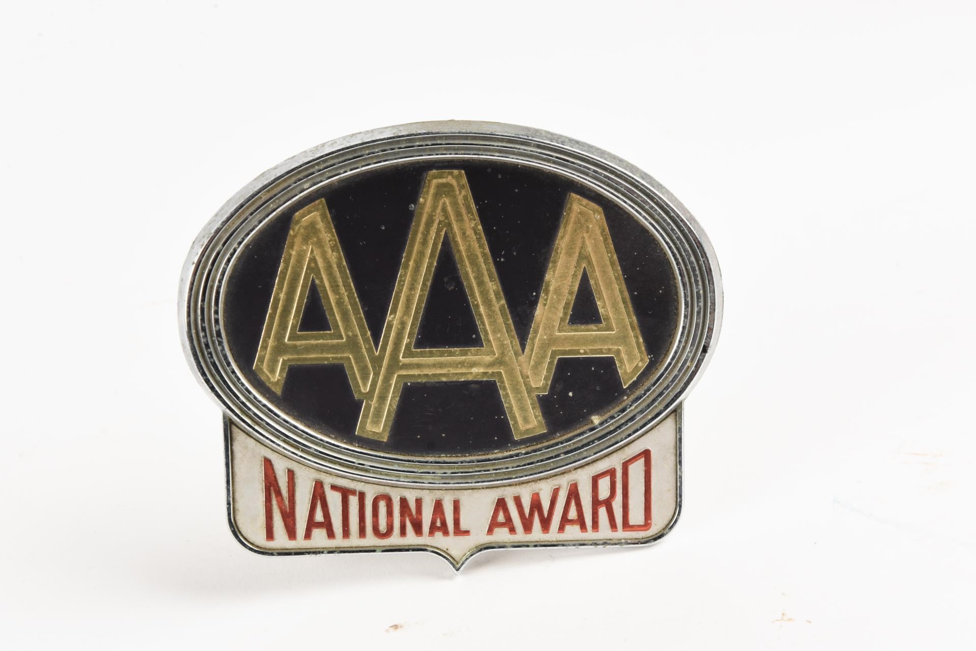 AAA NATIONAL AWARD LICENSE PLATE TOPPER