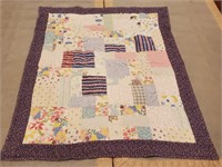 Vintage Handmade Quilt Double Sided