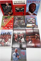 1989-1999 UofL CARDINAL FOOTBALL MEDIA GUIDE BOOKS