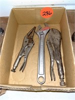 Vise Grips & Crescent Wrench