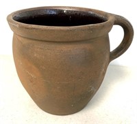 Redware Vessel with Handle As Is