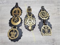 Horse Bridle Brass Medallions