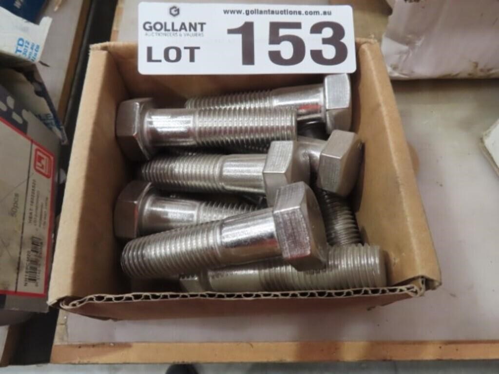 10 x M20 75 S/S Bolts