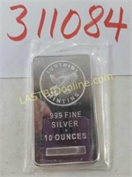 Sunshine Mint 10 Tr. oz. .999 Silver Proof Bar