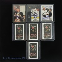 Wayne Gretzky Signed Cards & Business Cards (7)