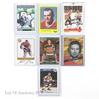 Signed NHL HOF Hockey Cards (COA) (7)